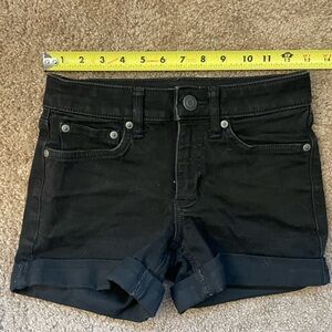 Lauren Conrad Black Jean Shorts cuffed short size 0